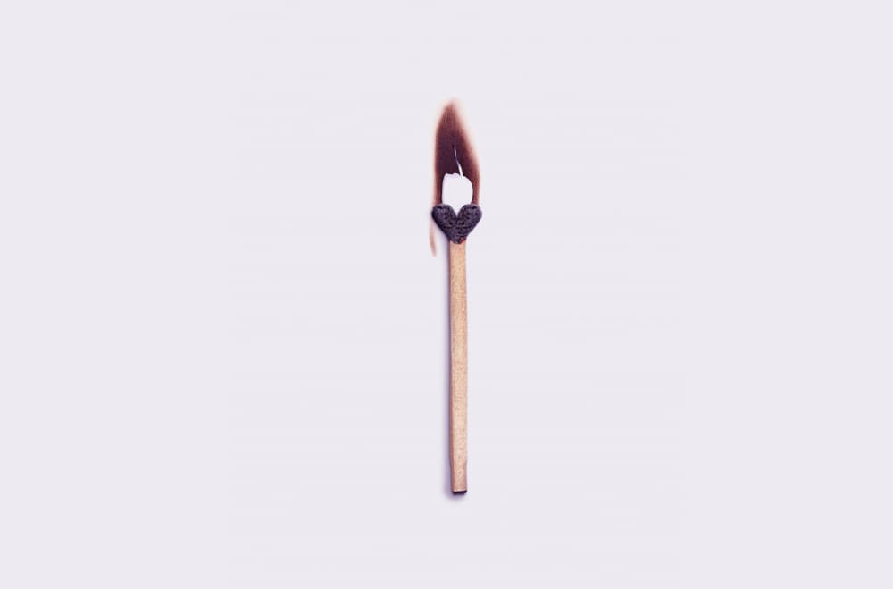 Burning Heart Match by Artem Pozdniakov — canvas wall art