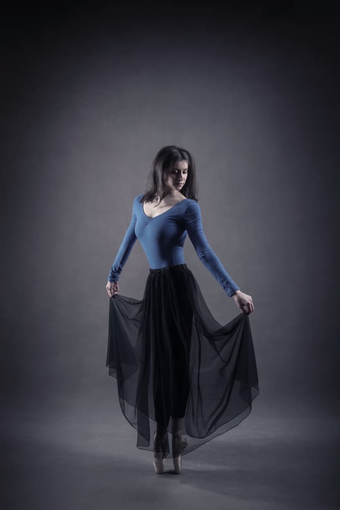 Elegant Ballet Dancer by Moein Hasheminasab — canvas wall art