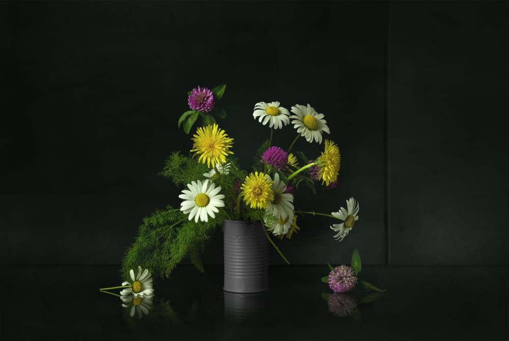 Wildflower Still Life by Juan Antonio Palacios — canvas wall art