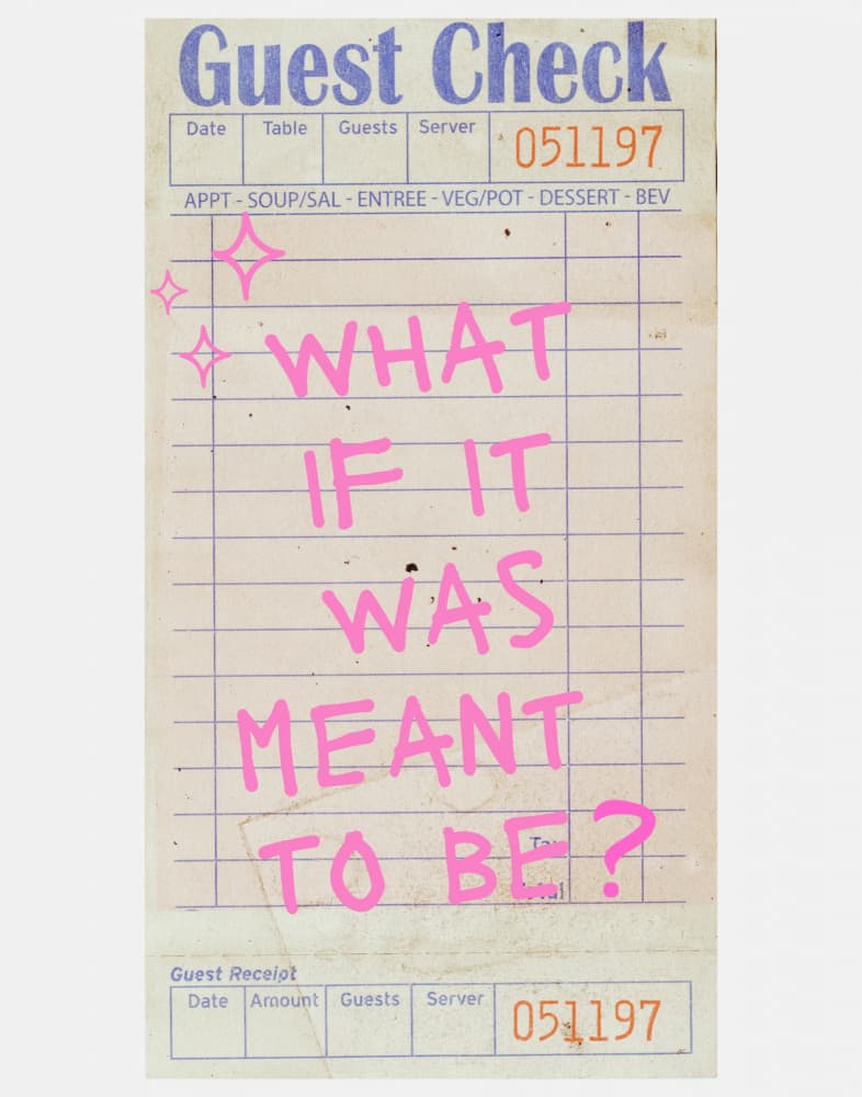 Meant To Be Guest Check by Jolly and Dash — canvas wall art