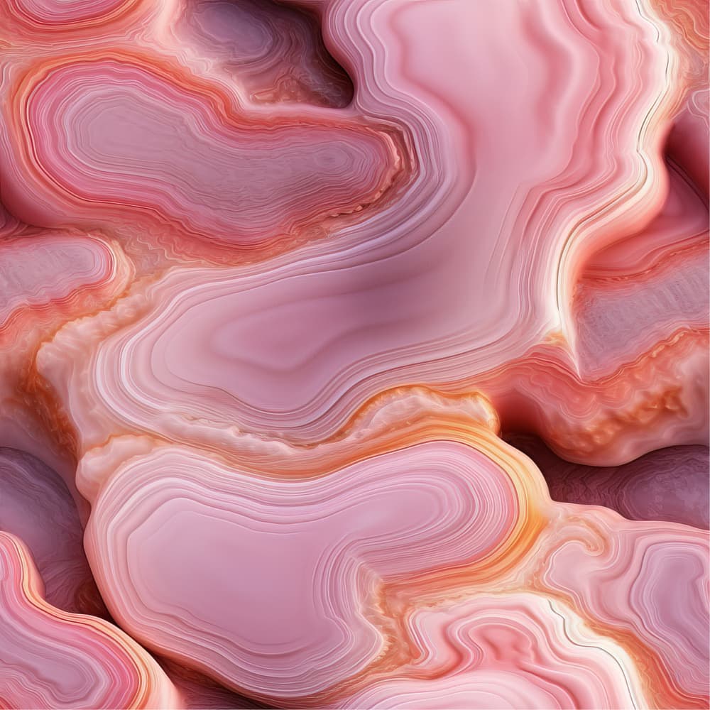 Blush Agate Layers by Bilge Paksoylu — canvas wall art
