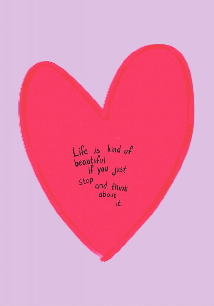 Life is Beautiful by Athene Fritsch — canvas wall art
