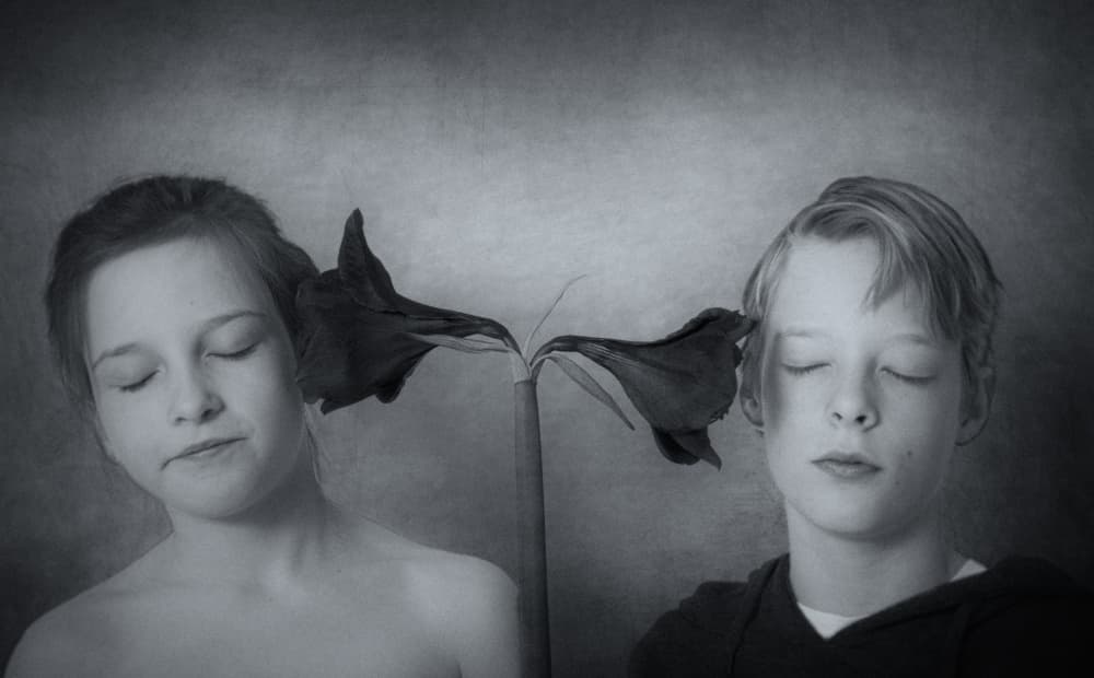 Childhood Dream Blooms by Mirjam Delrue — canvas wall art