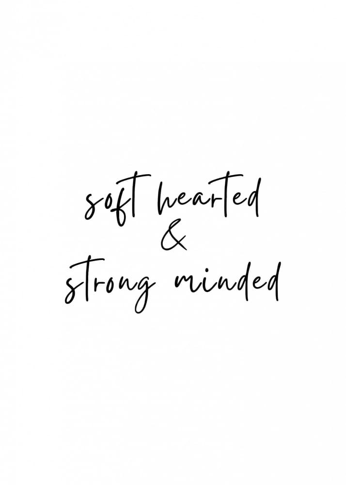Soft Heart Strong Mind by Kristina N. - SoulArt Shop — canvas wall art
