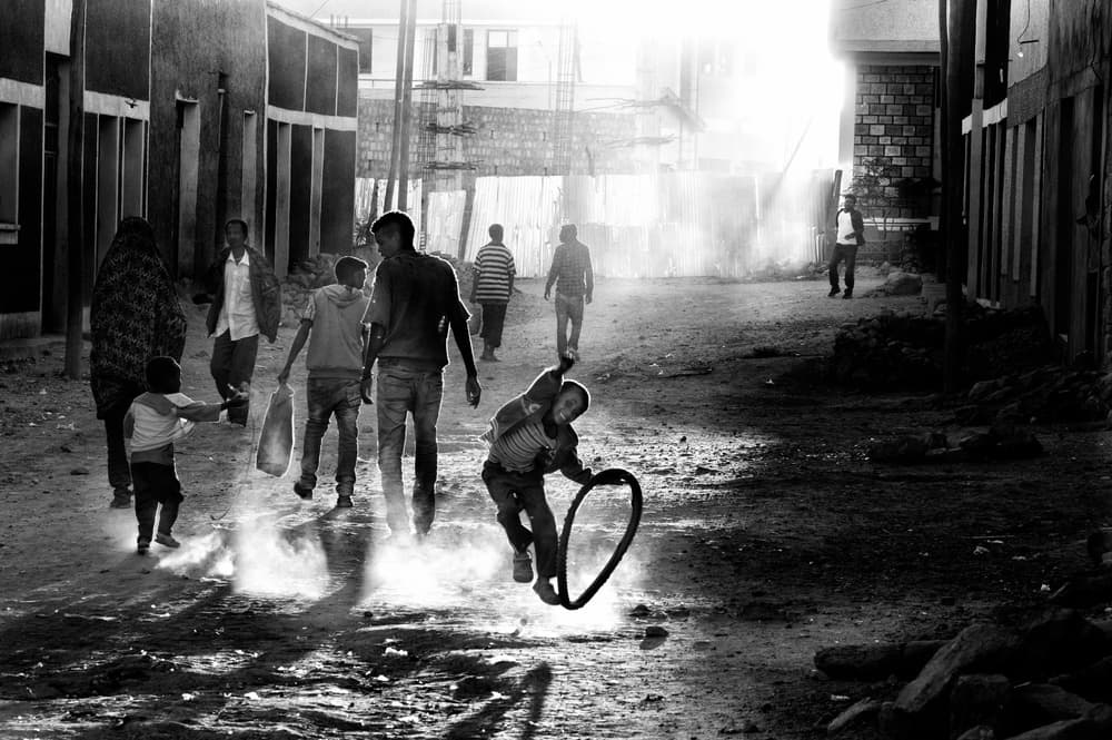Childhood Street Games by Giovanni Cavalli — canvas wall art