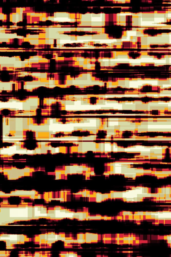 Vibrant Glitch Art by Petr Strnad — canvas wall art