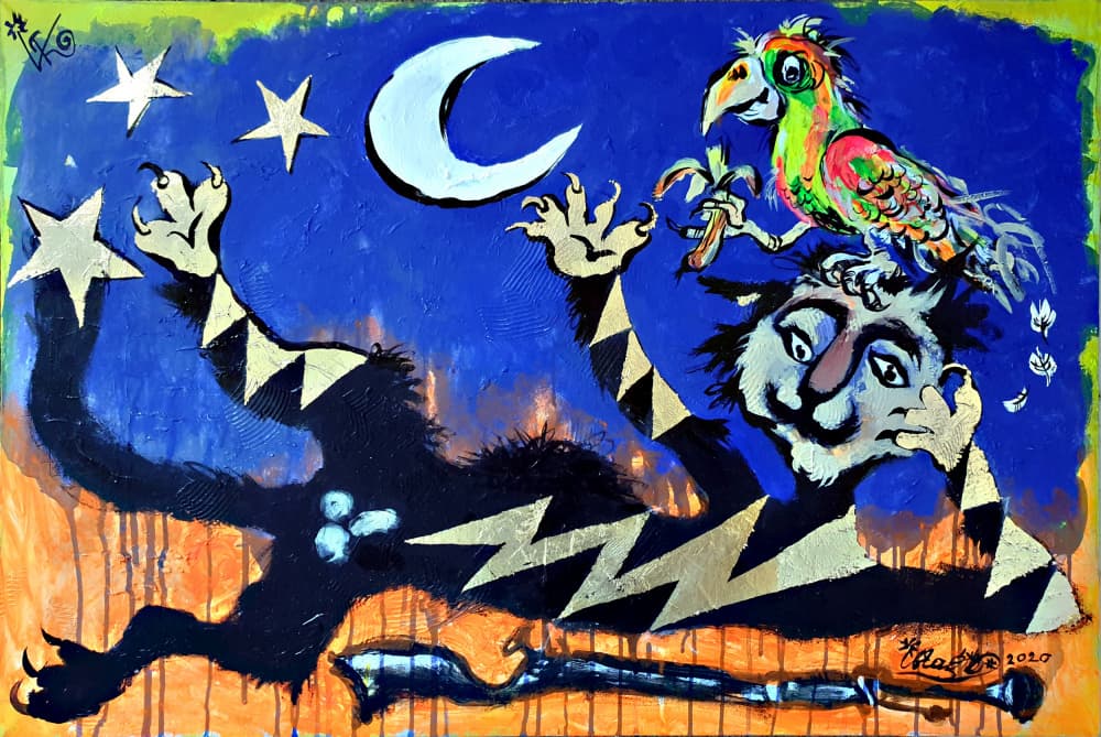 Whimsical Midnight Dream by Kanat Ibragimov — canvas wall art