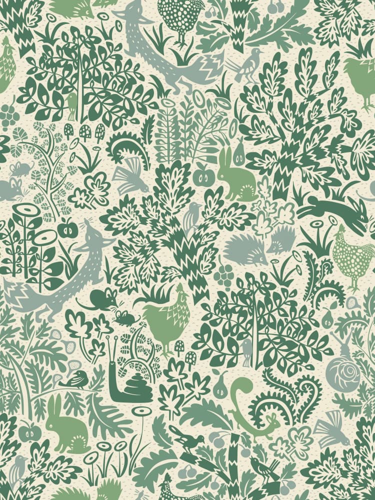 Whimsical Forest Friends by Annick — canvas wall art