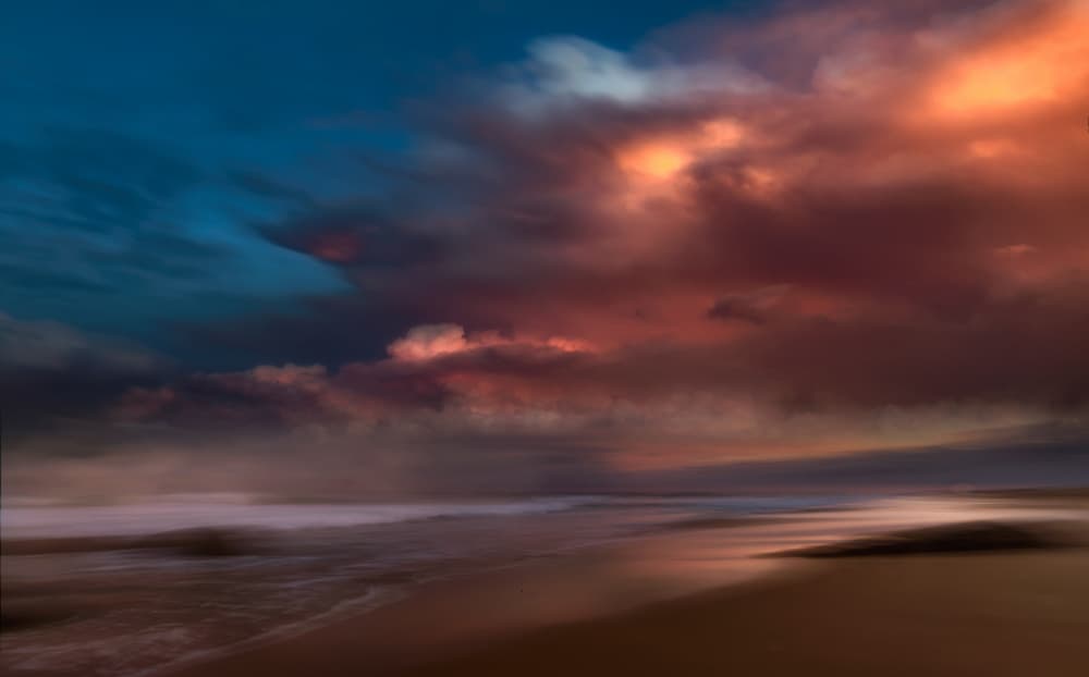 Dramatic Ocean Sunset by Charlaine Gerber — canvas wall art