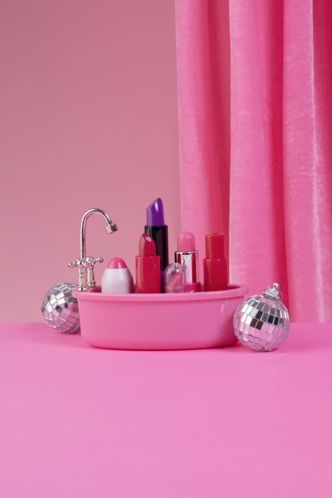 Pop Pink Beauty by Julia Ramiro — canvas wall art