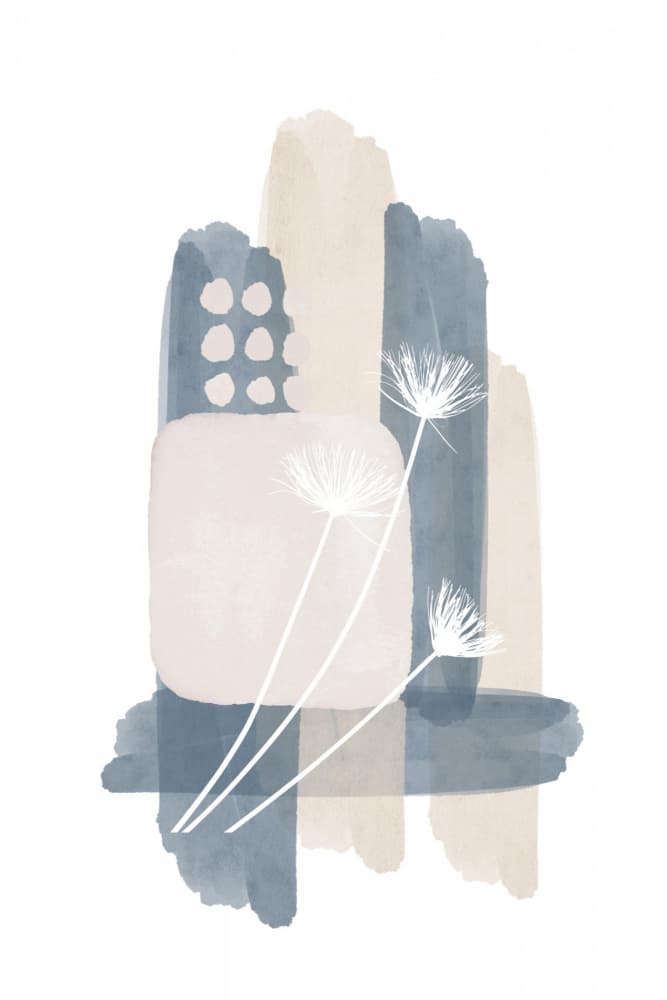 Soft Abstract Botanicals by Sally Ann Moss — canvas wall art