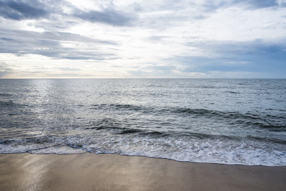 Serene Beach Waves by Photolovers — canvas wall art