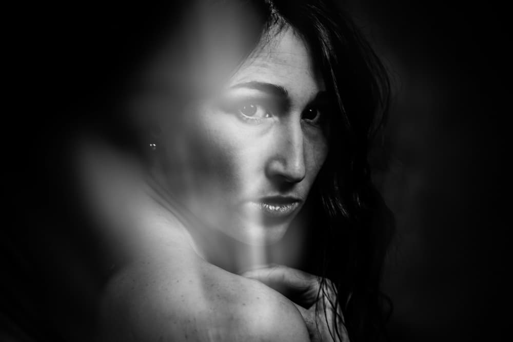Dramatic Female Gaze by Ruth Franke — canvas wall art