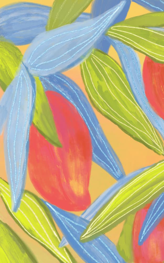 Vibrant Tropical Foliage by Aliya Putrus — canvas wall art