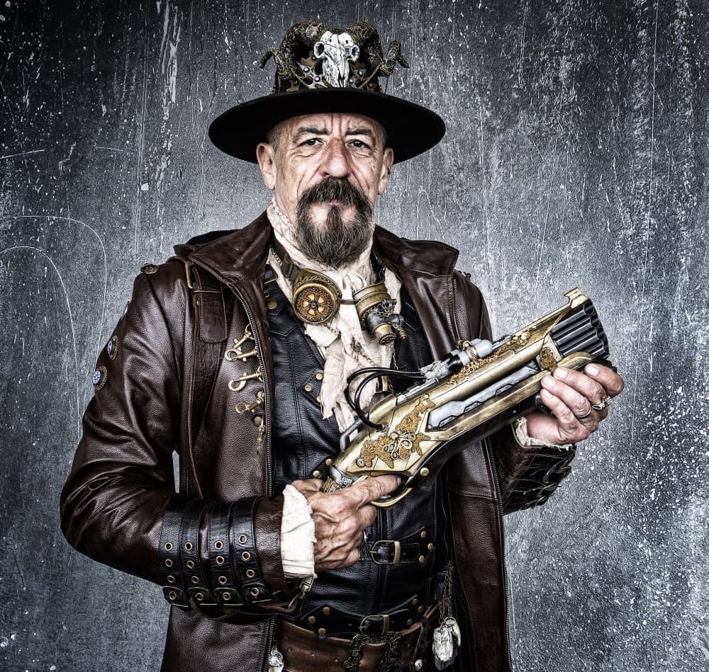 Steampunk Adventurer Portrait by Daniel Springgay — canvas wall art