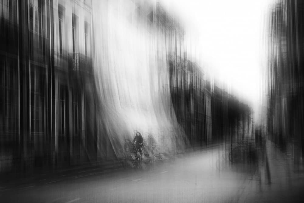 Blurred City Ride by Rudi Jacobs — canvas wall art