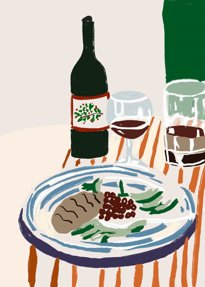 Christmasdinnerno03 by Treechild — canvas wall art