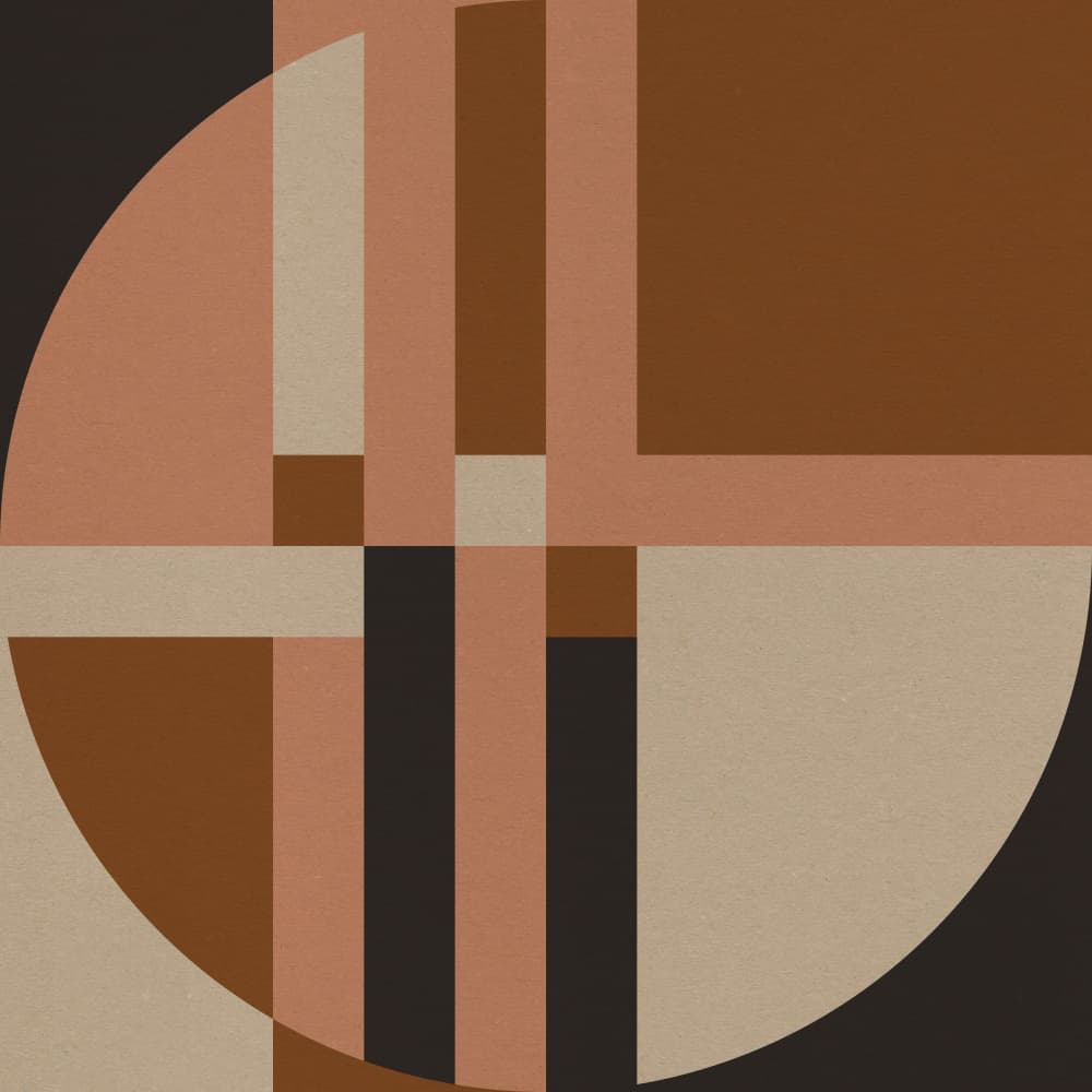 Warm Abstract Geometry by Dina Dankers — canvas wall art