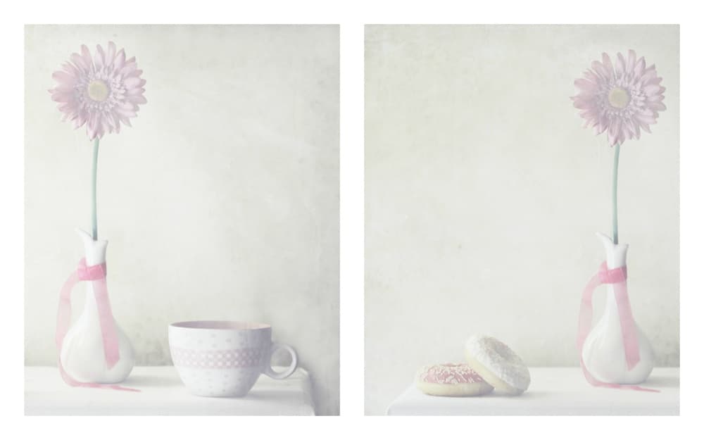 Pink Gerbera Morning by Delphine Devos — canvas wall art