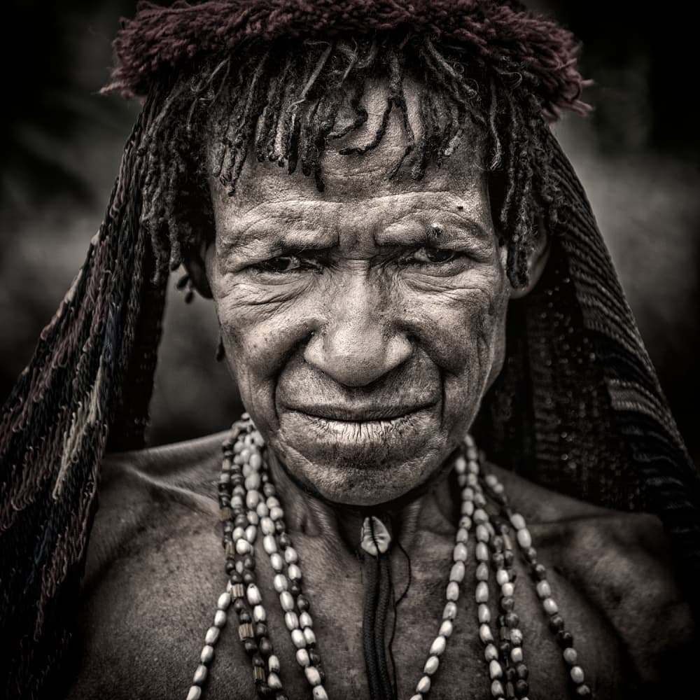 Indigenous Elder Portrait by Pavol Stranak — canvas wall art
