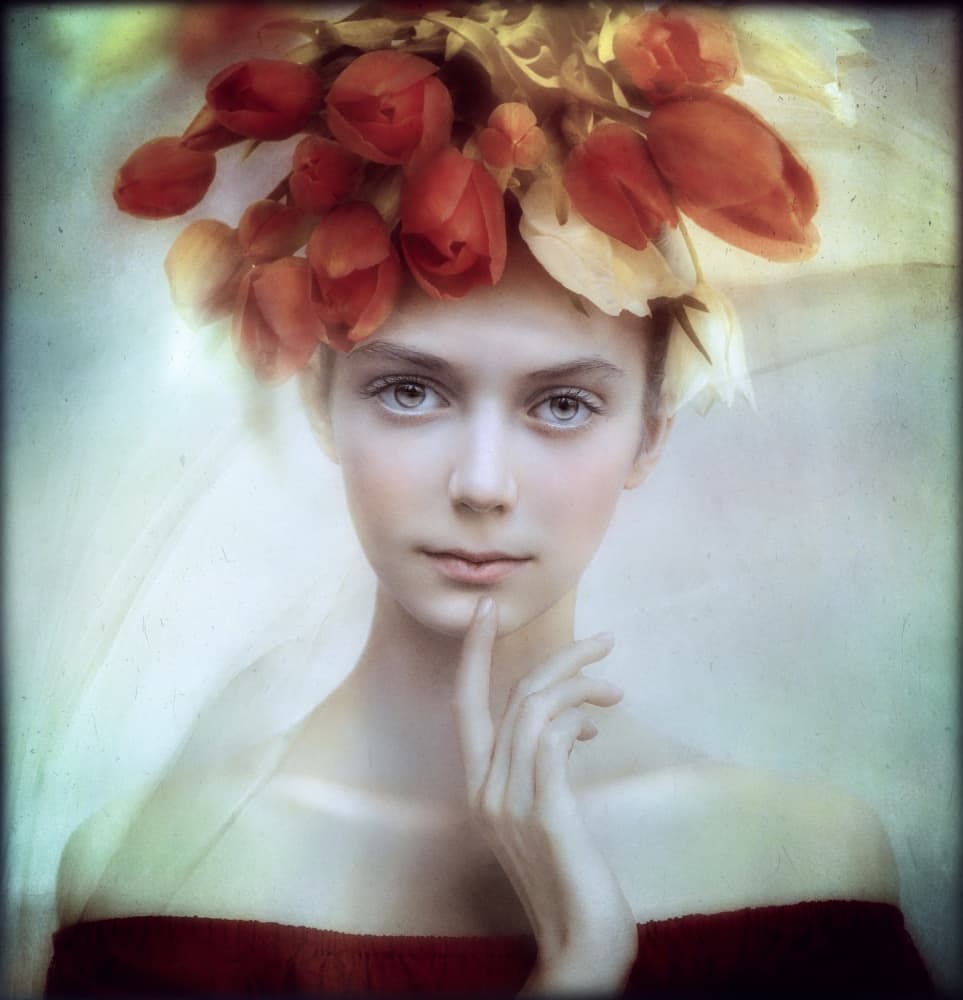Flora by Svetlana Melik-Nubarova — canvas wall art