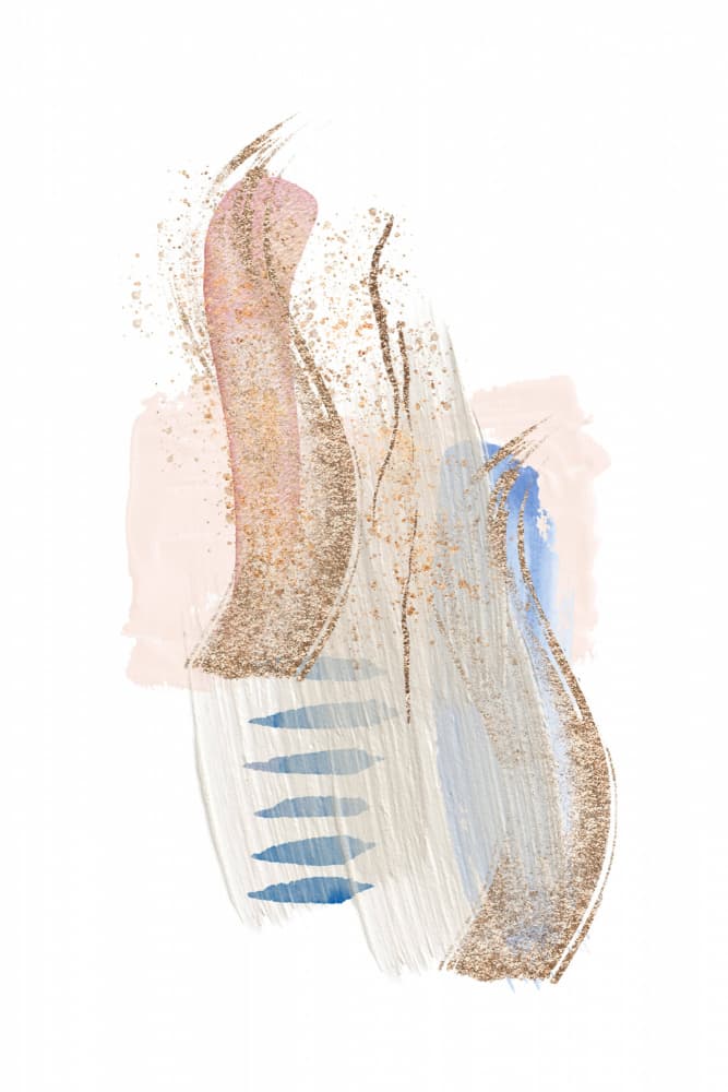 Gold Glitter Abstract by Sally Ann Moss — canvas wall art