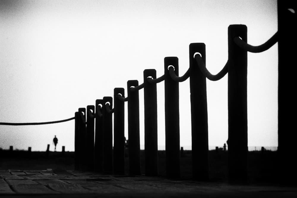 Coastal Path Silhouette by Paulo Abrantes — canvas wall art