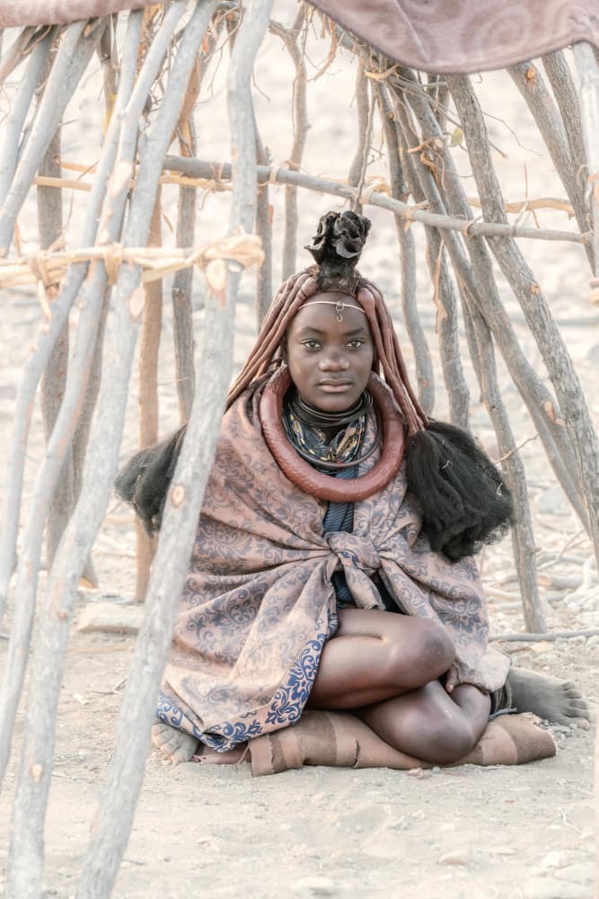 Serene Himba Woman by Trevor Cole — canvas wall art