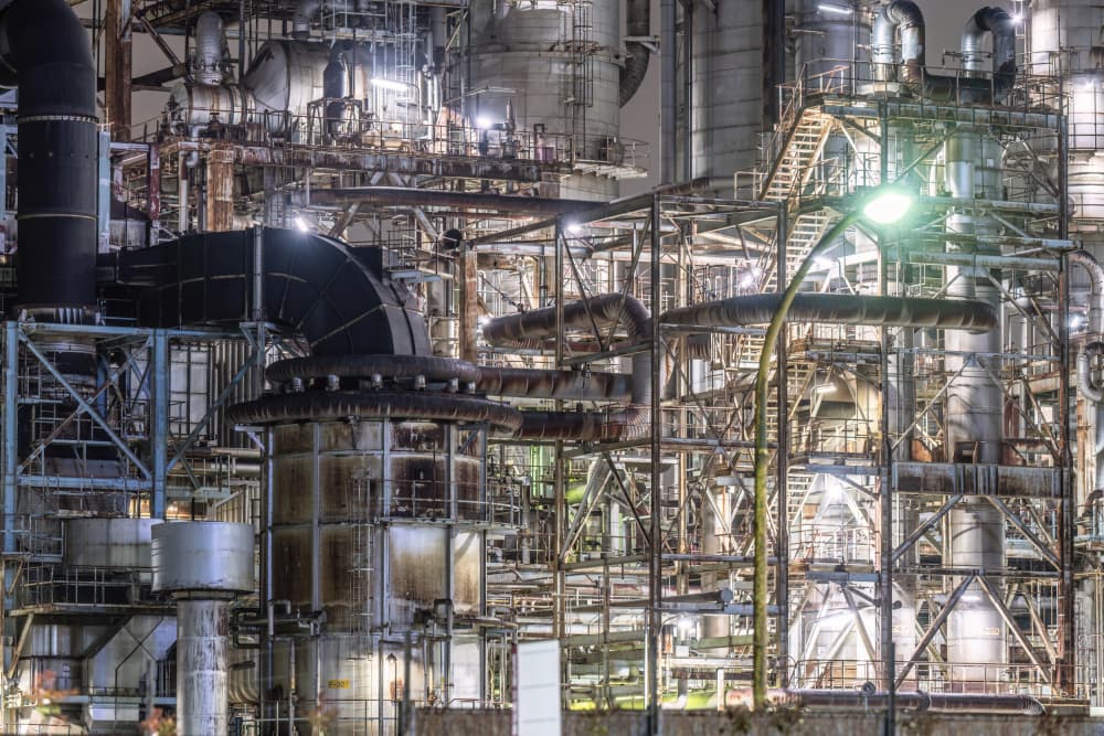Industrial Night Complex by Kobayashi Tetsurou — canvas wall art