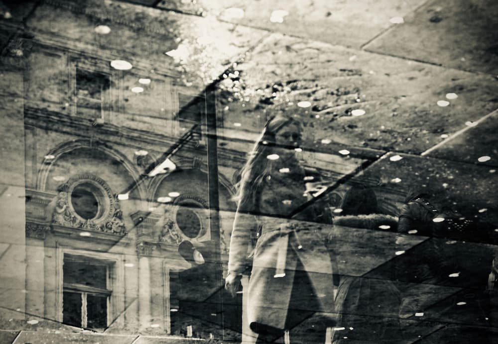 Dreamlike City Reflection by Chris Hamilton — canvas wall art