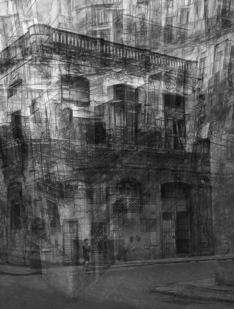 Layered City Architecture by Roxana Labagnara — canvas wall art