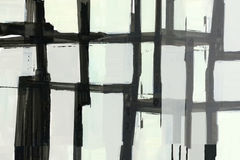 Modern Grid Abstract by cartissi — canvas wall art