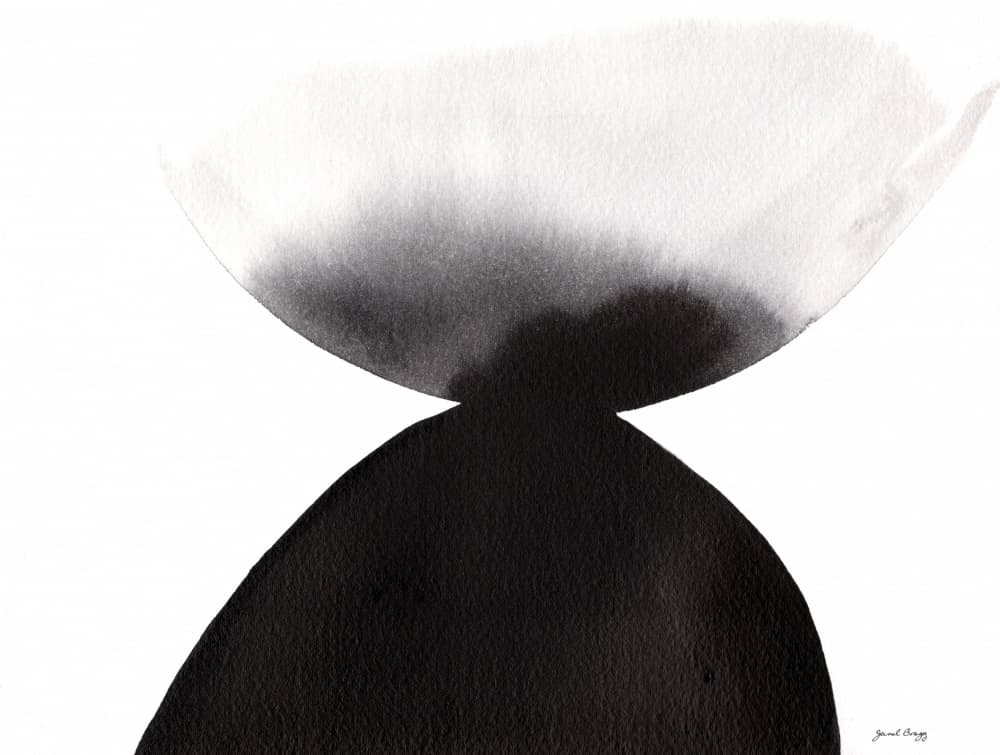 Abstract Ink Balance by Janel Bragg — canvas wall art