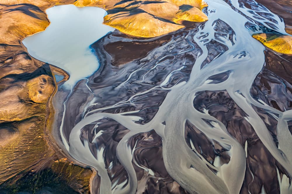 Braided River Delta by Luigi Ruoppolo — canvas wall art