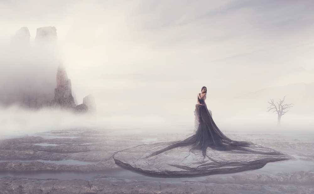 Misty Fantasy Gown by Patrick Odorizzi — canvas wall art