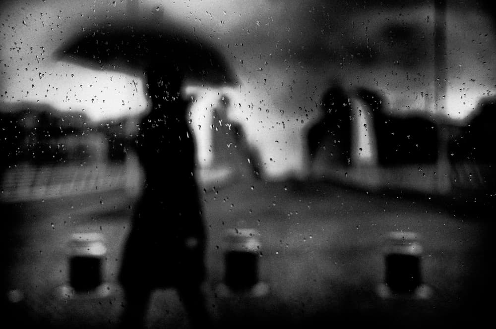 Rainy City Umbrella by Antonio Grambone — canvas wall art