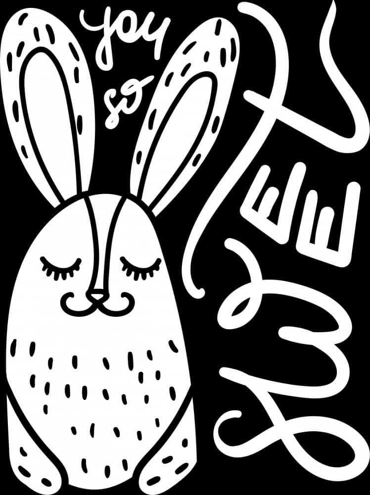 You So Sweet Bunny by Marika Barsrsind β canvas wall art