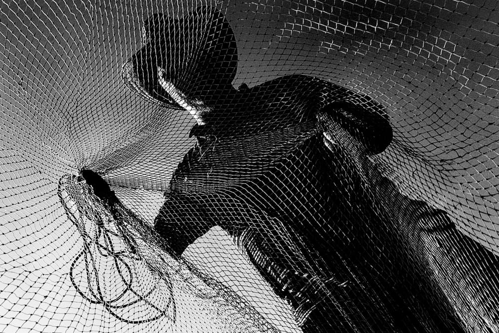 Working The Fishing Net by Nurten Öztürk — canvas wall art