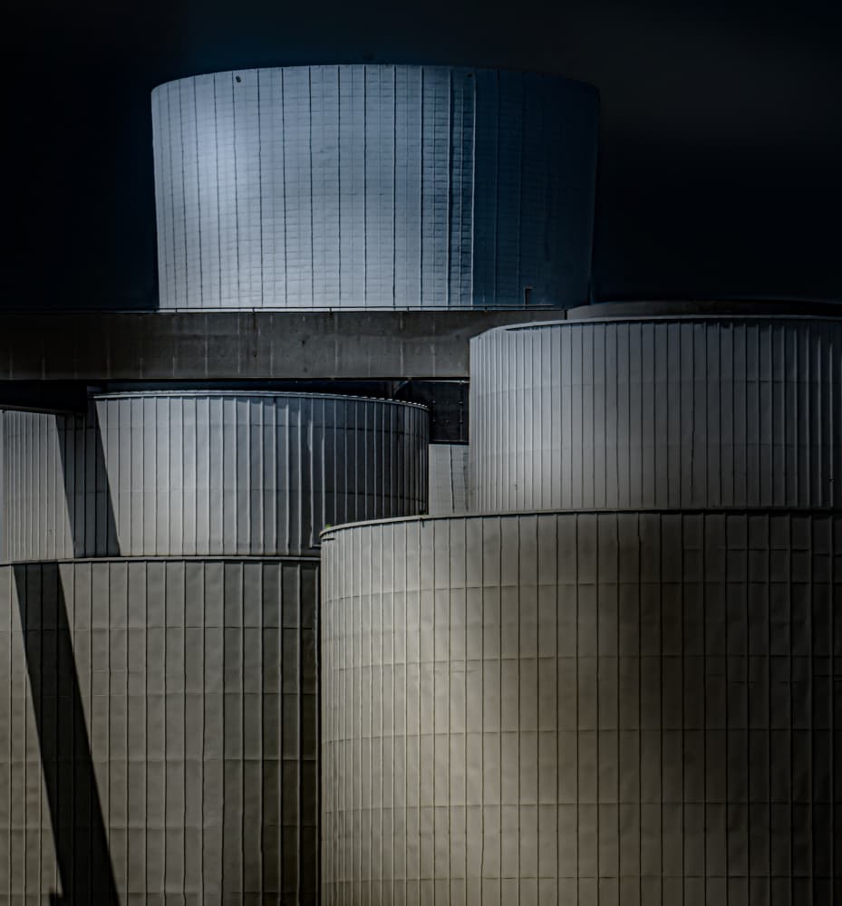 Modern Industrial Geometry by Stephan Rückert — canvas wall art