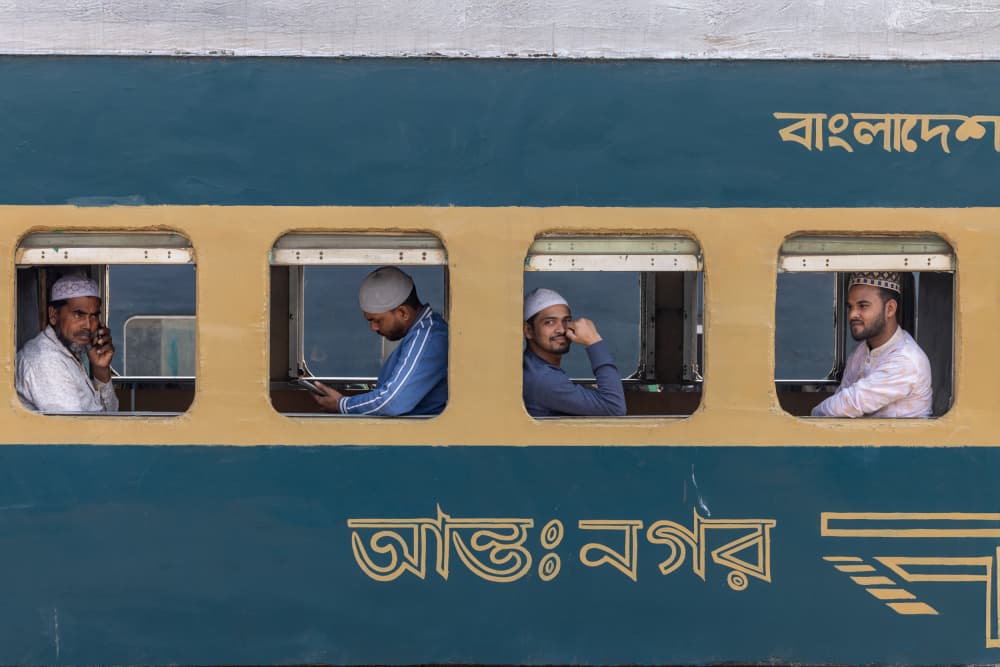 Bangladesh Train Life by Azim Khan Ronnie — canvas wall art