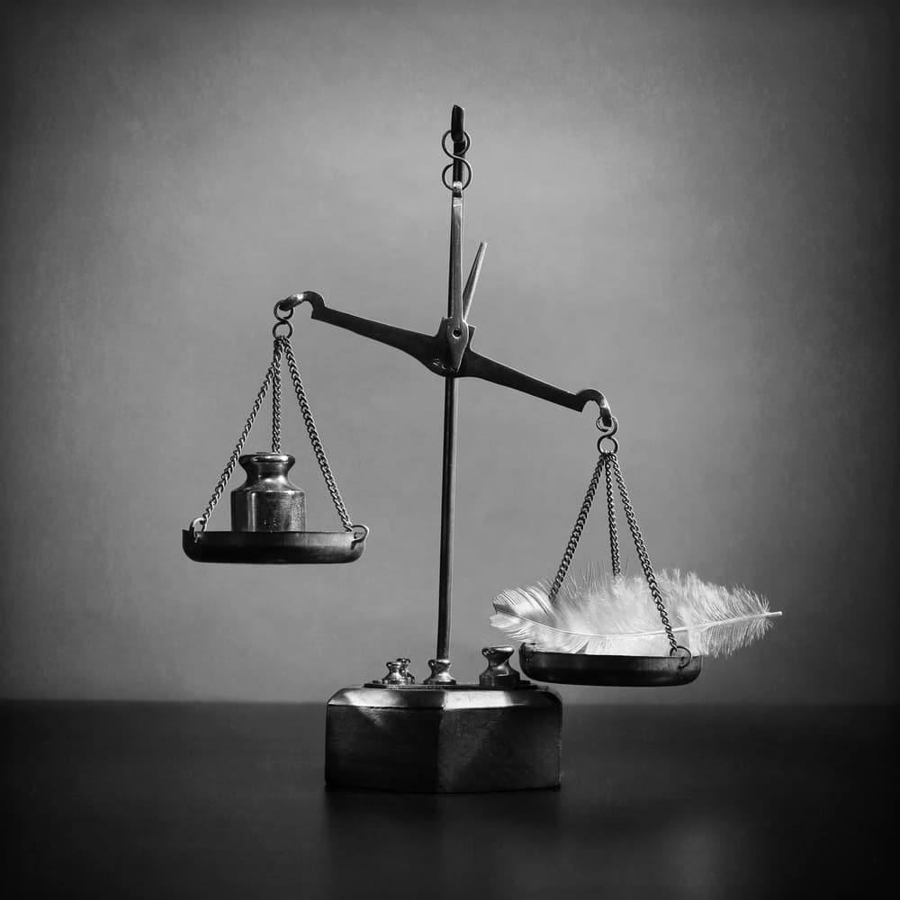 Delicate Balance Scale by Victoria Glinka — canvas wall art