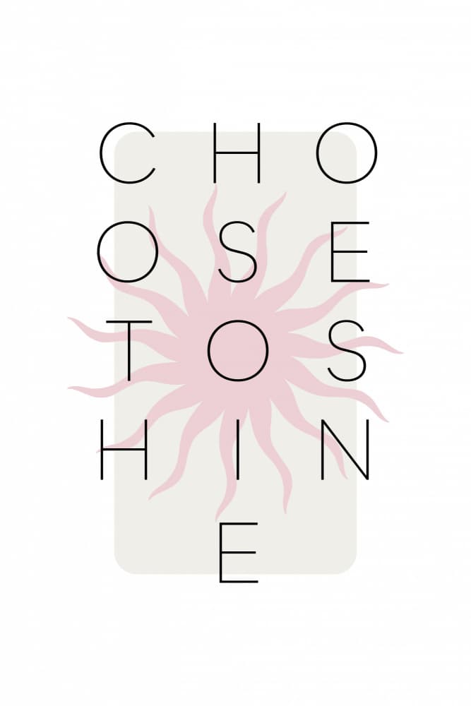 Choose To Shine by Melanie Viola — canvas wall art