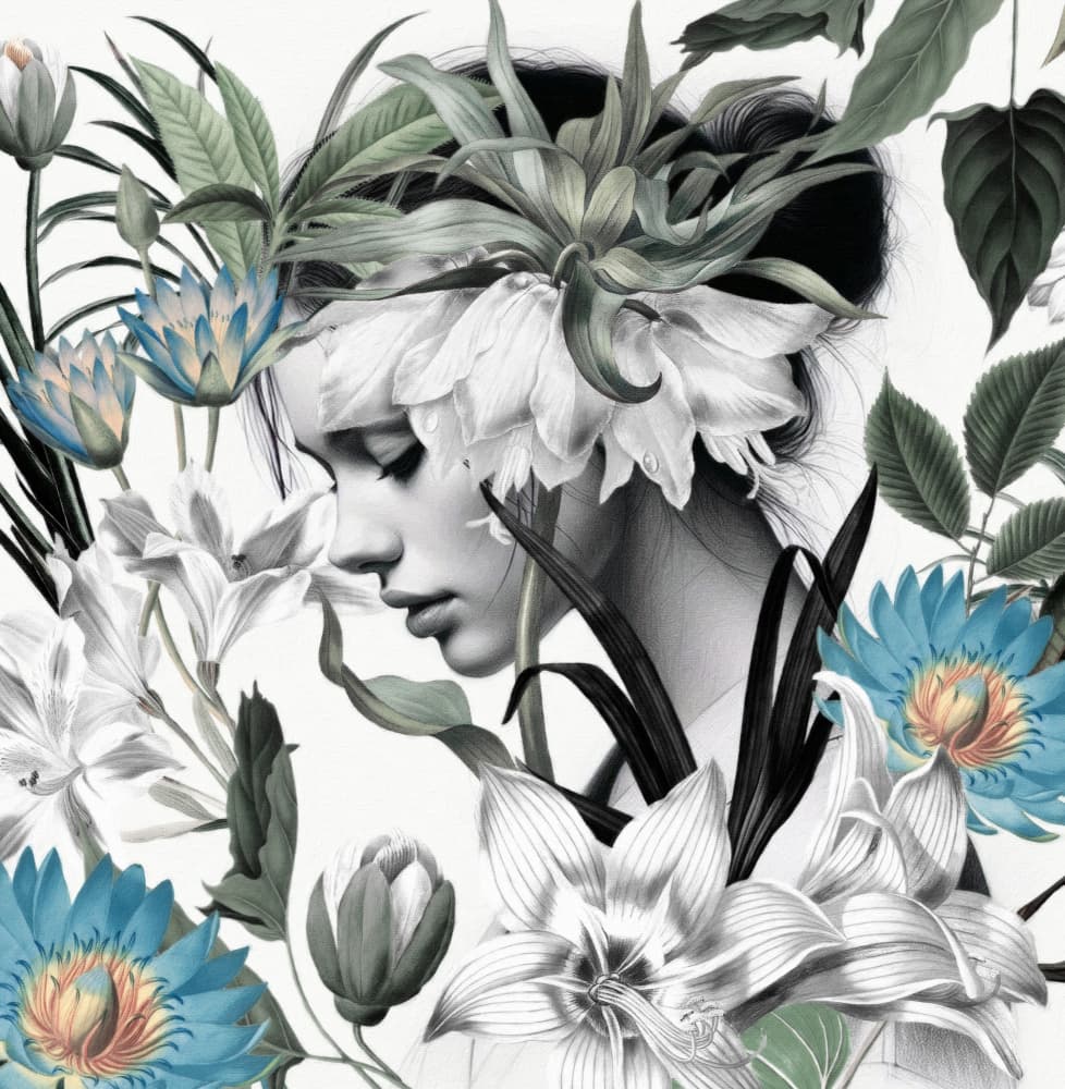 In Gardens by Marja van den Hurk — canvas wall art