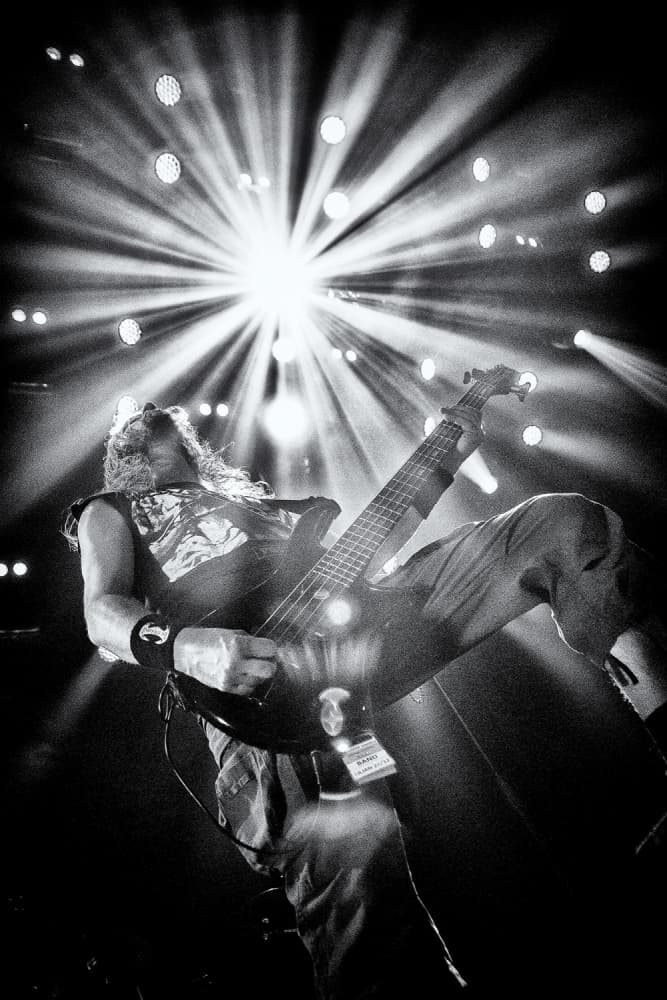 Live Bass Performance by Anders Samuelsson — canvas wall art