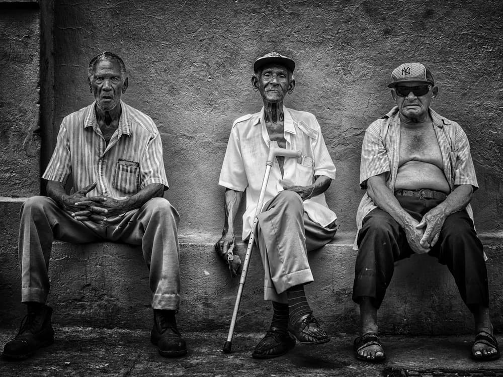 Three Cuban Elders by Pavol Stranak — canvas wall art