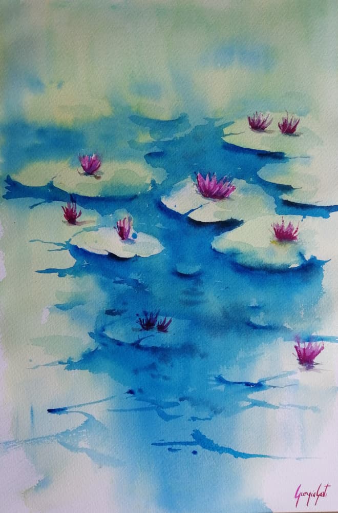 Lily pond 2 by Giorgio Gosti — canvas wall art