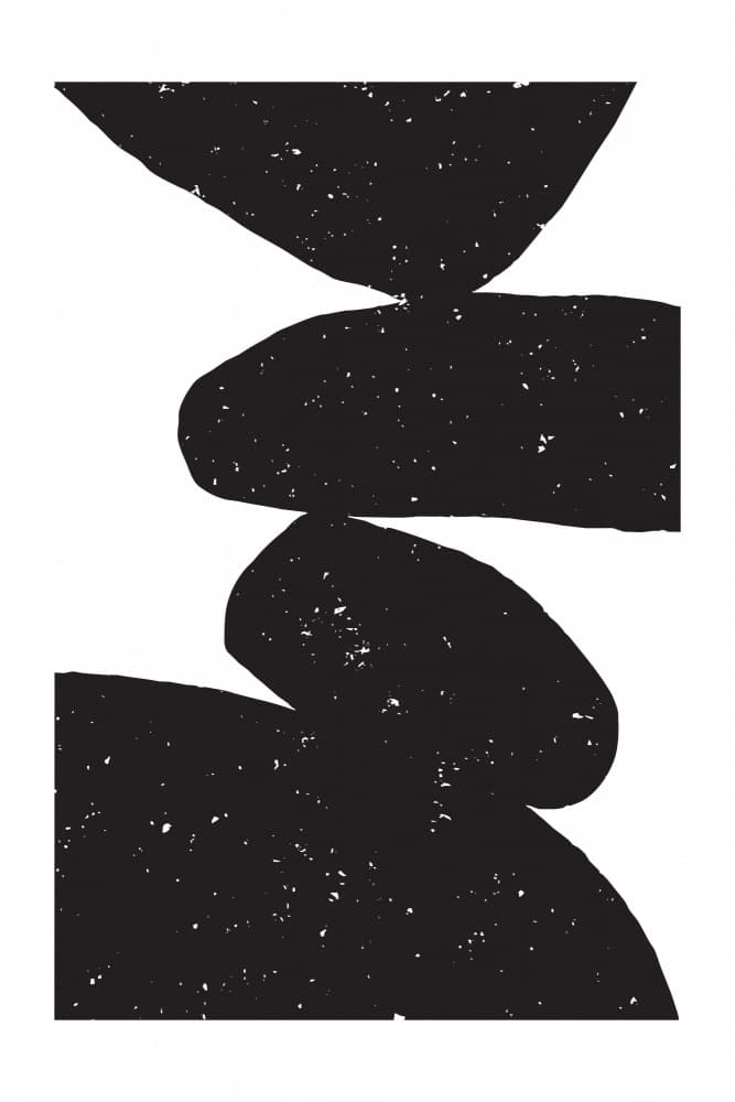Balanced Abstract Stones by Fun Qui — canvas wall art