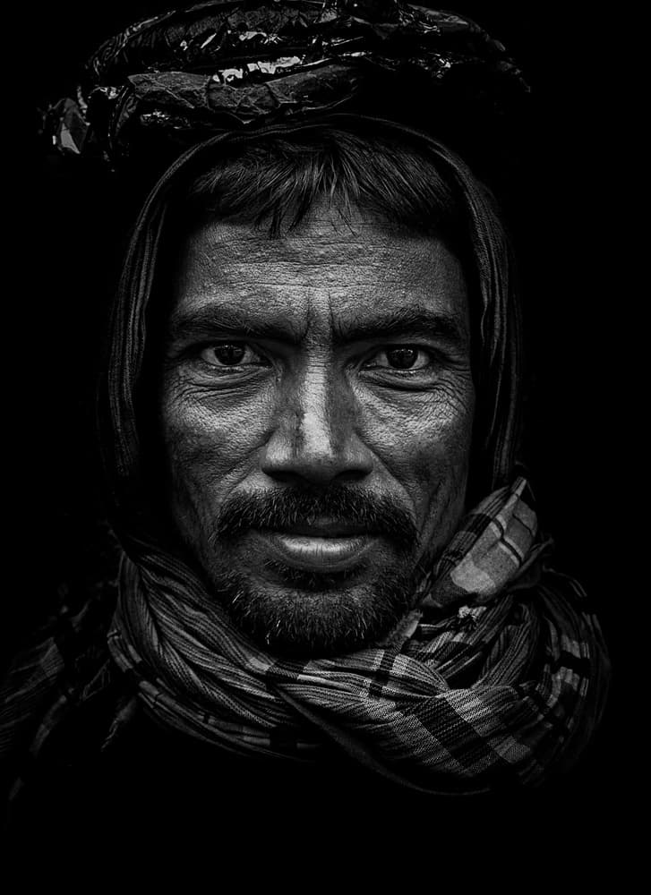Weathered Face Portrait by Joxe Inazio Kuesta Garmendia — canvas wall art