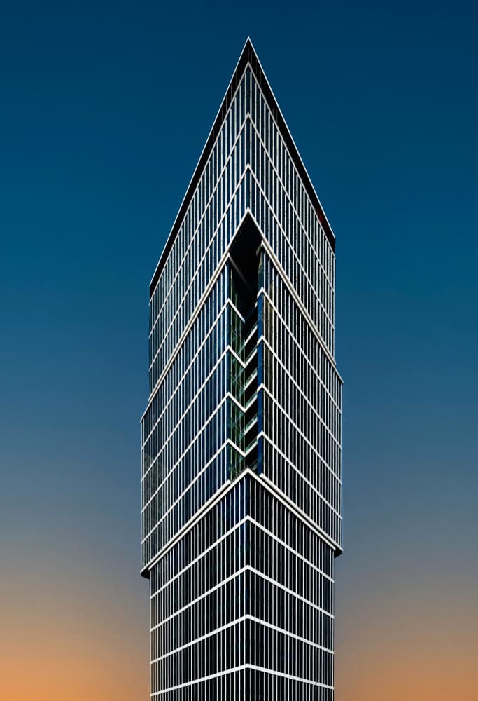 Modern Glass Skyscraper by Arnon Orbach — canvas wall art