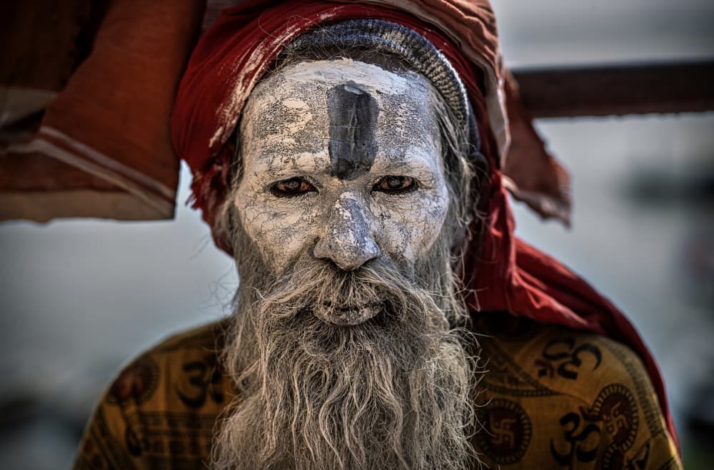 Indian Sadhu Spiritual Gaze by Waldemar Szmidt — canvas wall art